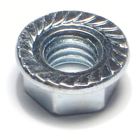 Midwest Fastener Flange Nut, 3/8"-16, Steel, Zinc Plated, 100 PK 09633